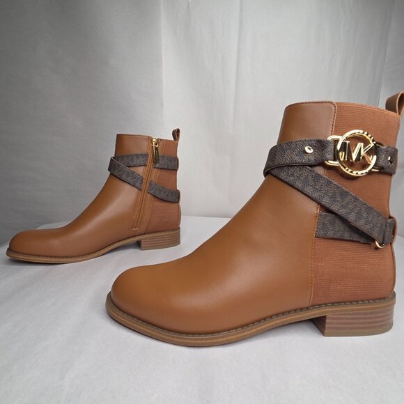 Michael Kors Shoes - NWT Michael Kors Women's Rory Flat Bootie Boots Size 10 Luggage